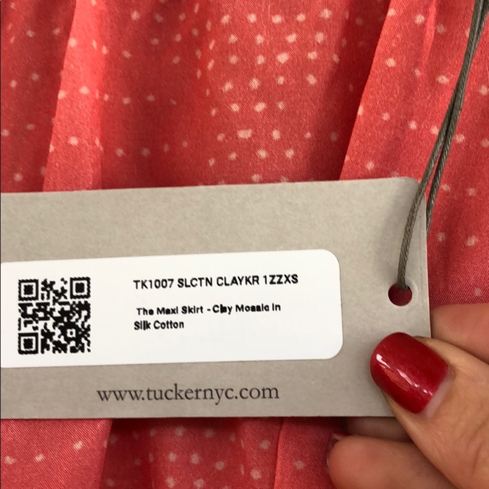 NEW • Tucker NYC • The Maxi Skirt Clay Mosaic Pink - Picture 3 of 3